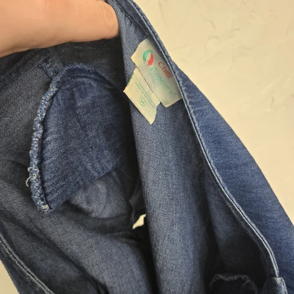 Vintage Denim Button Front Maxi Dress - Picture 10 of 11